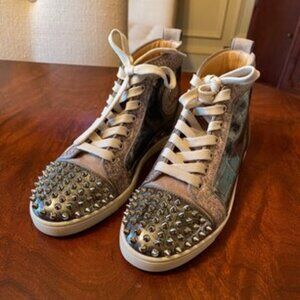 Christian Lou Bip Bip Orlato Spikes Plan De Paris Flat Version Multi Salmon